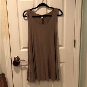 Brown T-shirt dress